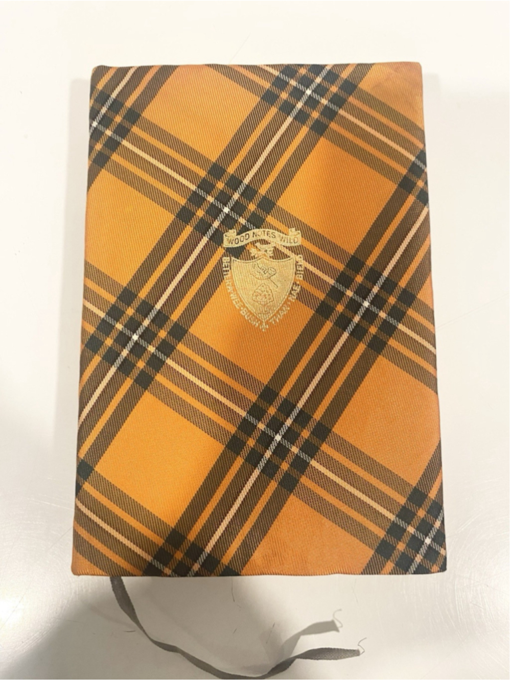 Vintage Robert Burns Poetical Works Tartan Cloth Scottish Poetry Gilt Edges